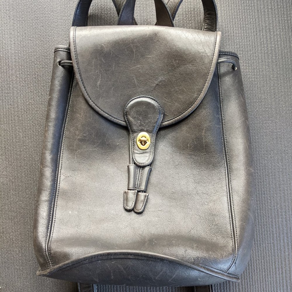 Leather Coach Backpack